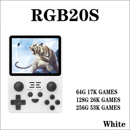 POWKIDDY RGB20S Handheld Game Console Retro  3.5-Inch 4:3 IPS Screen