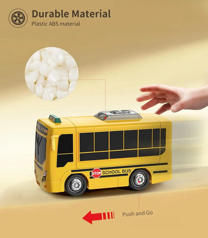 Toddlers Simulate School Bus Toy With Sound and Light, Education For 3-5 years