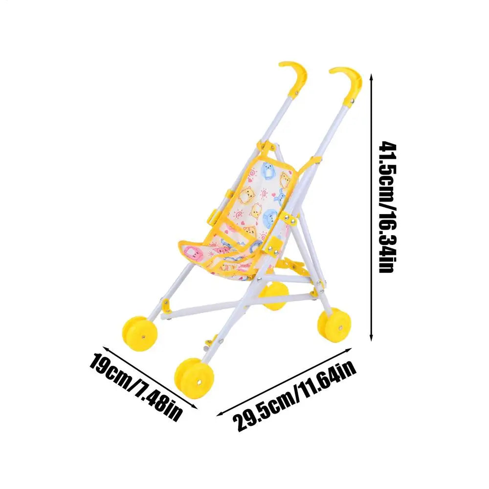Baby Doll Stroller toy with T-Shaped Belt