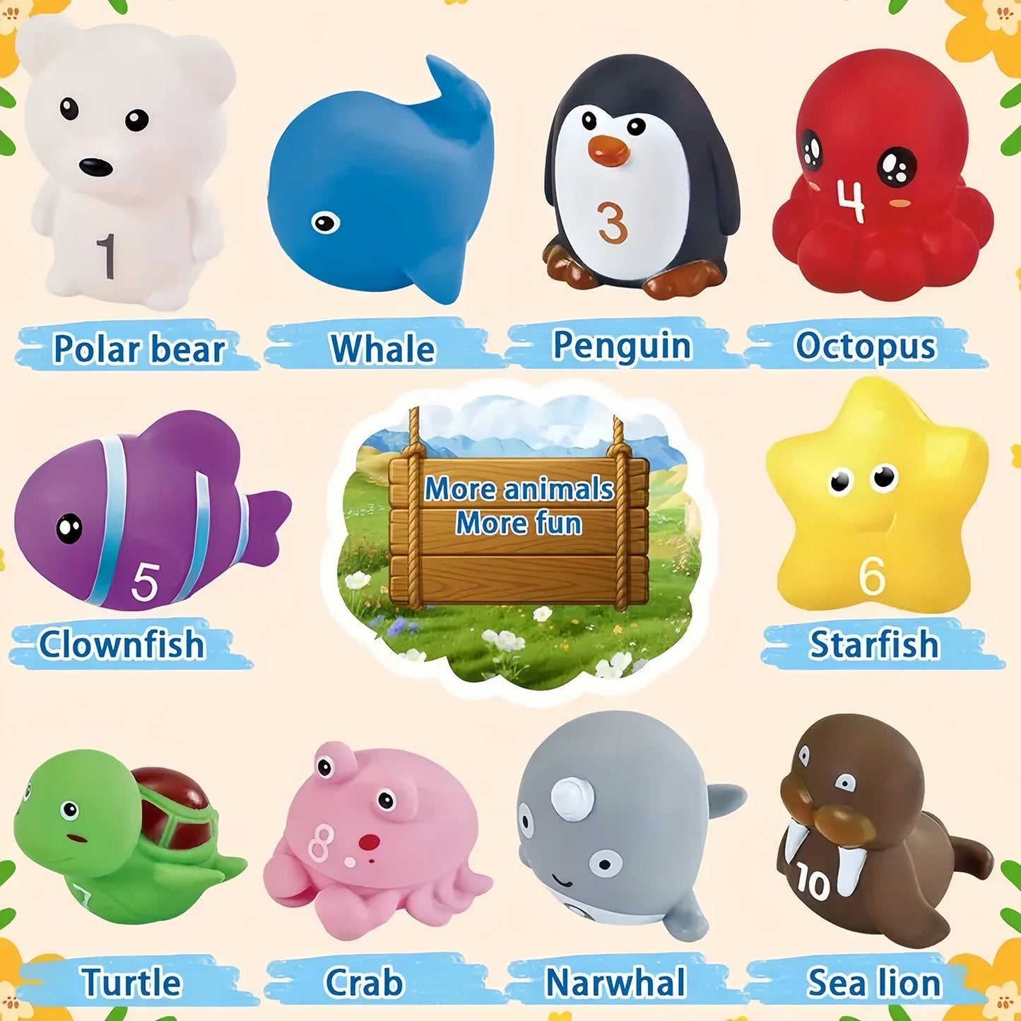 Montessori Farm Train Set for Toddlers Learning Counting, Matching & Sorting Fine Motor Skills,Preschool