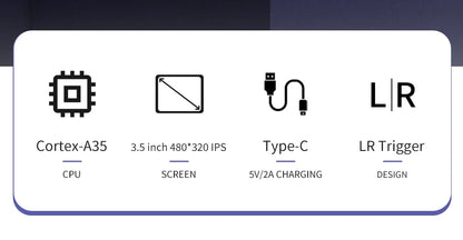 Powkiddy V10 Retro Handheld Game Console  Open Source 3d Simulators Gifts System Is Compatible Video Game Consoles BOY gifts