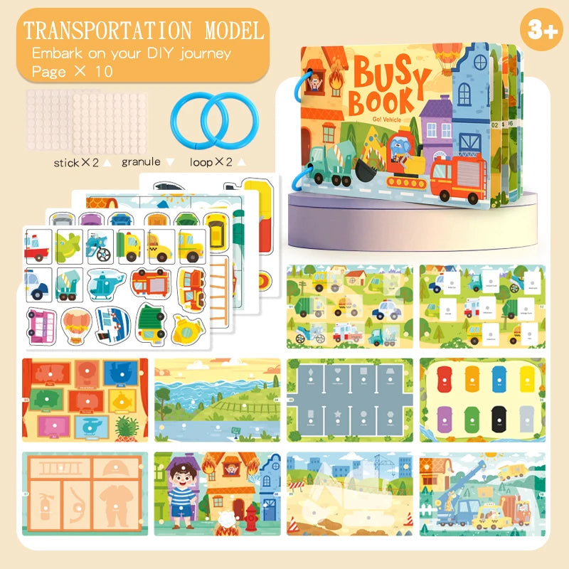 Montessori Baby Busy Book - educational toy