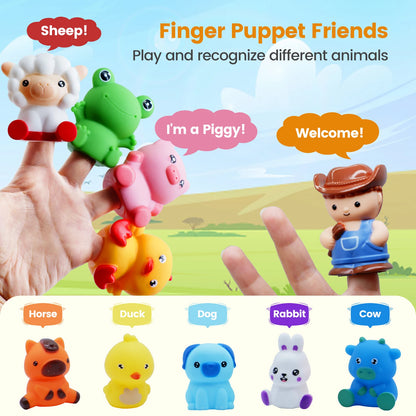 Montessori Farm Train Set for Toddlers Learning Counting, Matching & Sorting Fine Motor Skills,Preschool