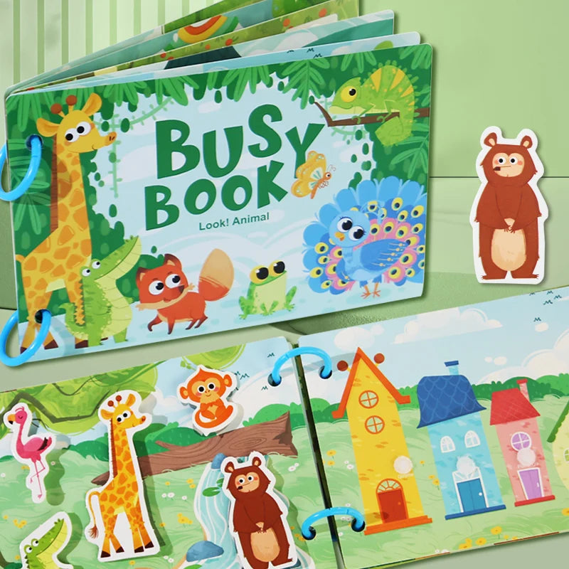 Montessori Baby Busy Book - educational toy