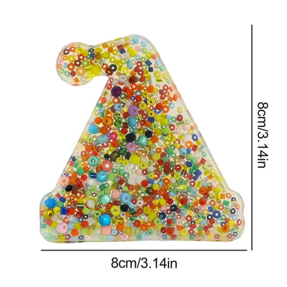 Ball Squeeze Toy Squeeze Fidget Bead Toys Portable Sensory Squeeze Ball Fidget Toys Squeeze Relief Toy For Girls Kids Boys