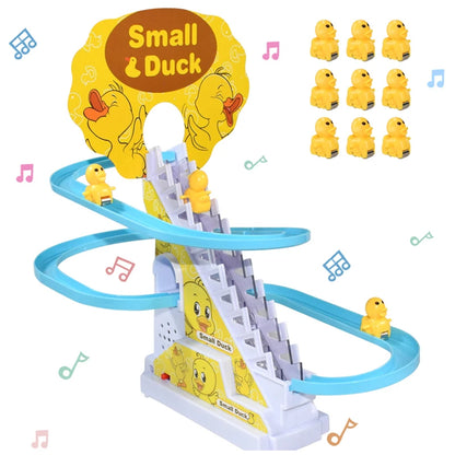 Climbing Stairs Track Toys Electric Duck DIY