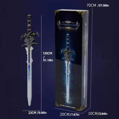 2349PCS MOC Frostmourne Building Blocks Lich King Arthas Death Knight Sword
