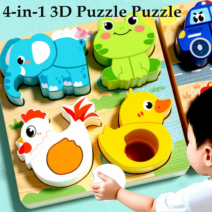 4-in-1 Wooden Toys