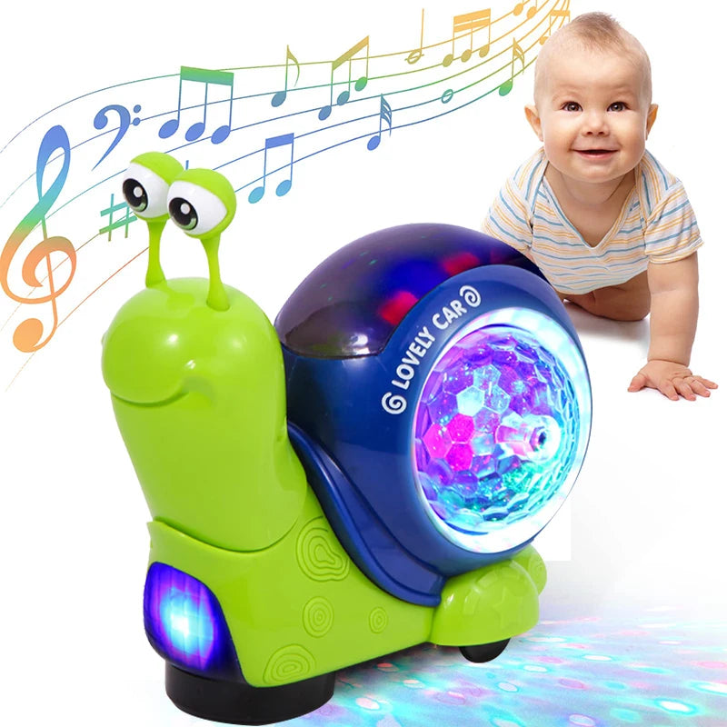 Crawling Crab Snail Baby Toy-  Educational Interactive Musical Light Toys
