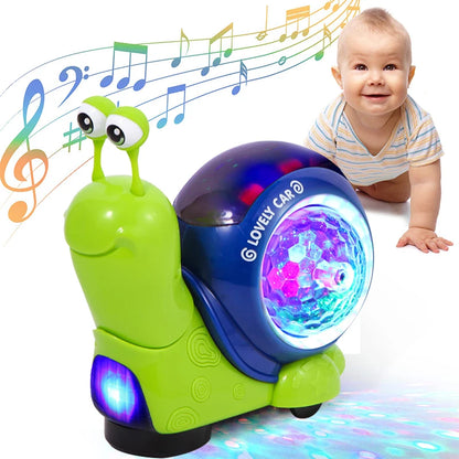 Crawling Crab Snail Baby Toy-  Educational Interactive Musical Light Toys