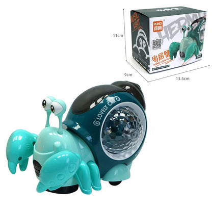 Crawling Crab Snail Baby Toy-  Educational Interactive Musical Light Toys
