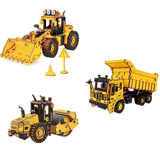Robotime Rokr Construction Vehicles Truck Toys Set