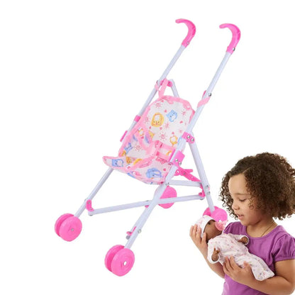Baby Doll Stroller toy with T-Shaped Belt