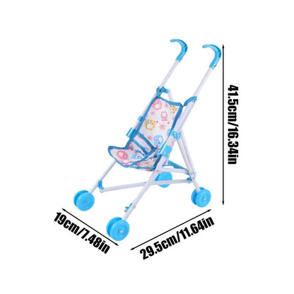 Baby Doll Stroller toy with T-Shaped Belt