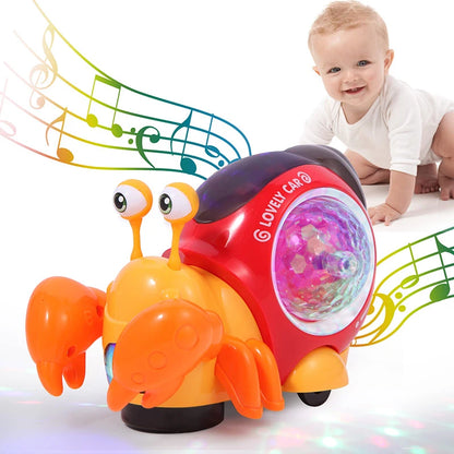 Crawling Crab Snail Baby Toy-  Educational Interactive Musical Light Toys