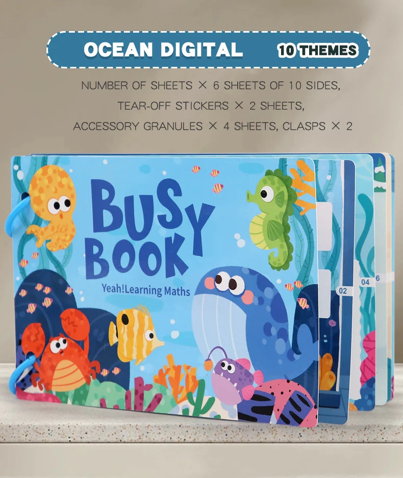 Montessori Baby Busy Book - educational toy