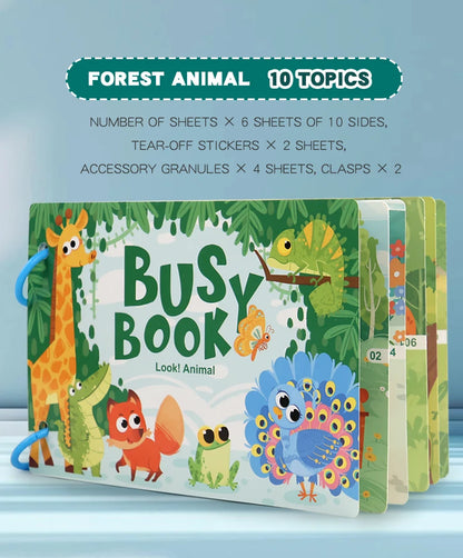 Montessori Baby Busy Book - educational toy