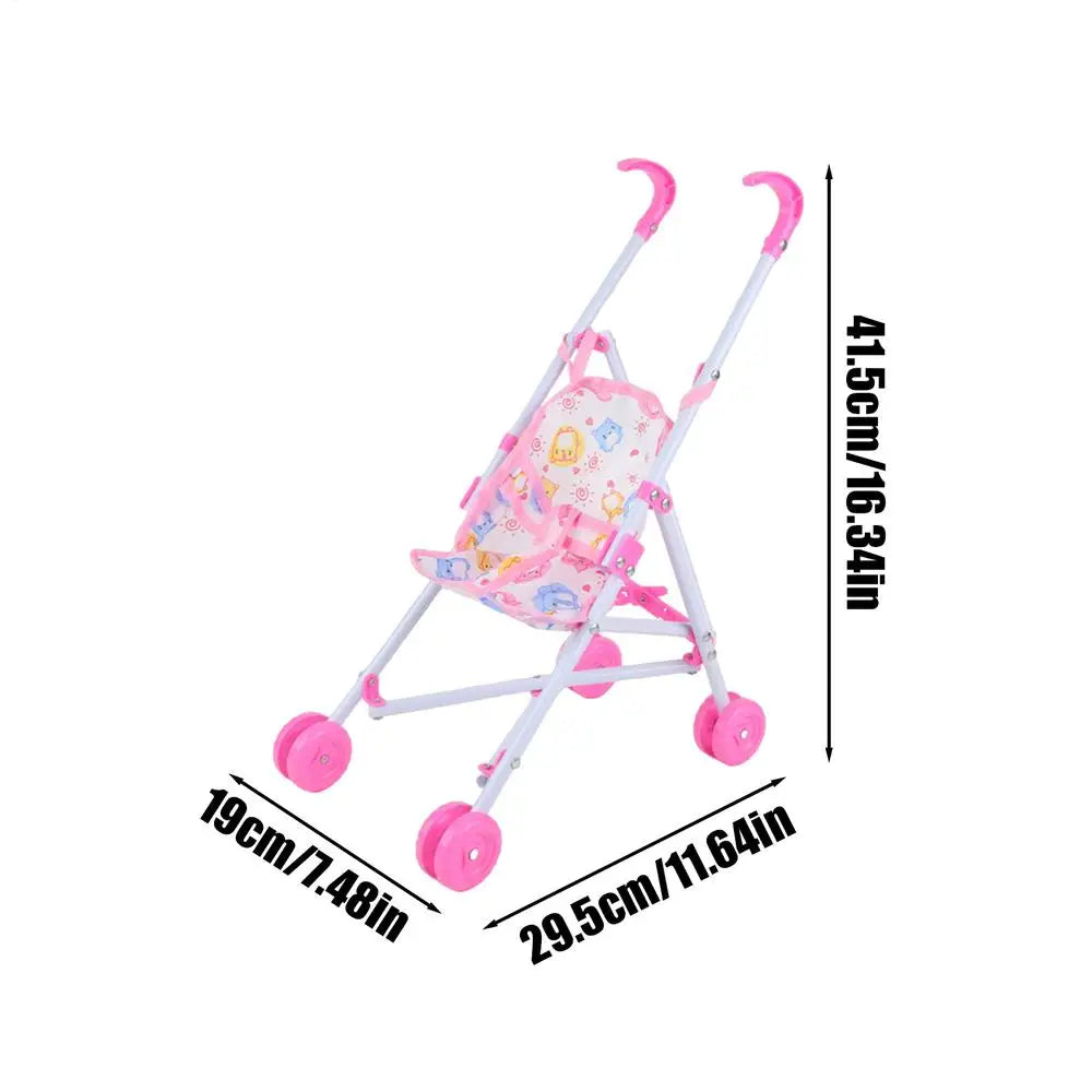 Baby Doll Stroller toy with T-Shaped Belt