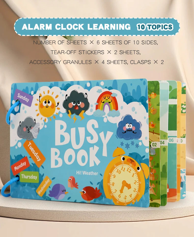 Montessori Baby Busy Book - educational toy