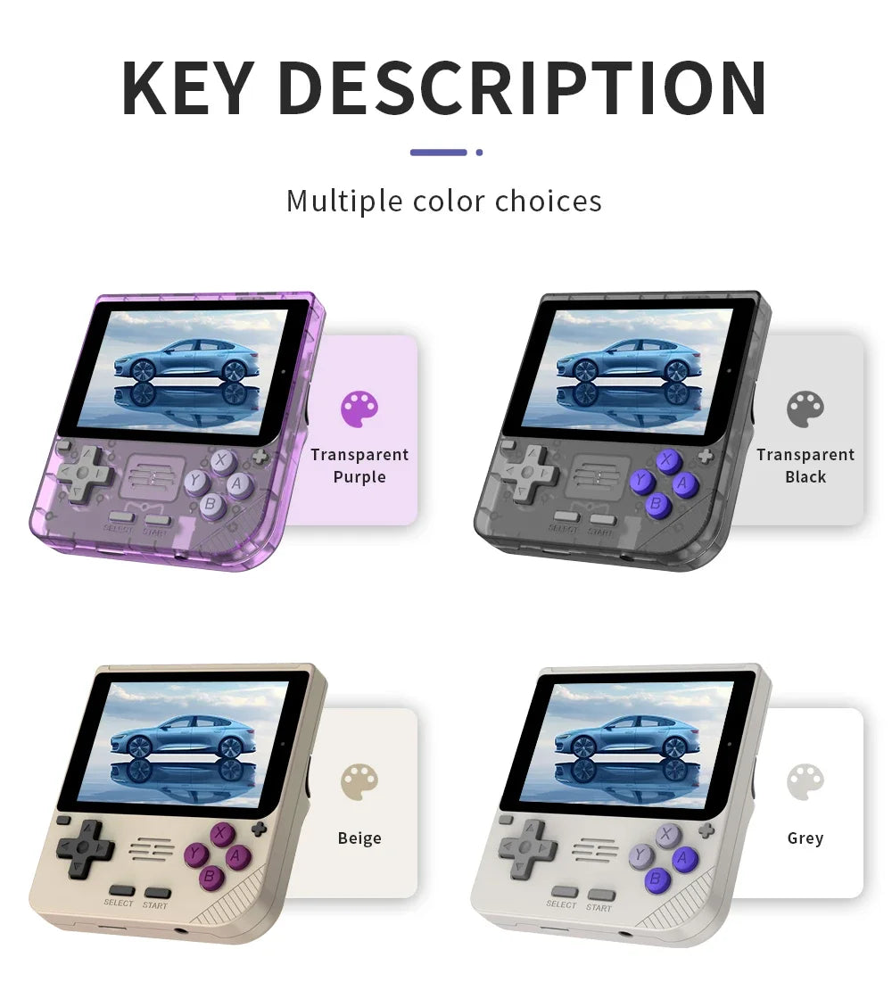 Powkiddy V10 Retro Handheld Game Console  Open Source 3d Simulators Gifts System Is Compatible Video Game Consoles BOY gifts