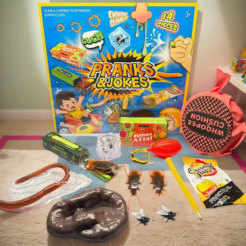 Prank Kit Pranks Pack and Joke Toys Box Set April Fools Prank  Set for Kids