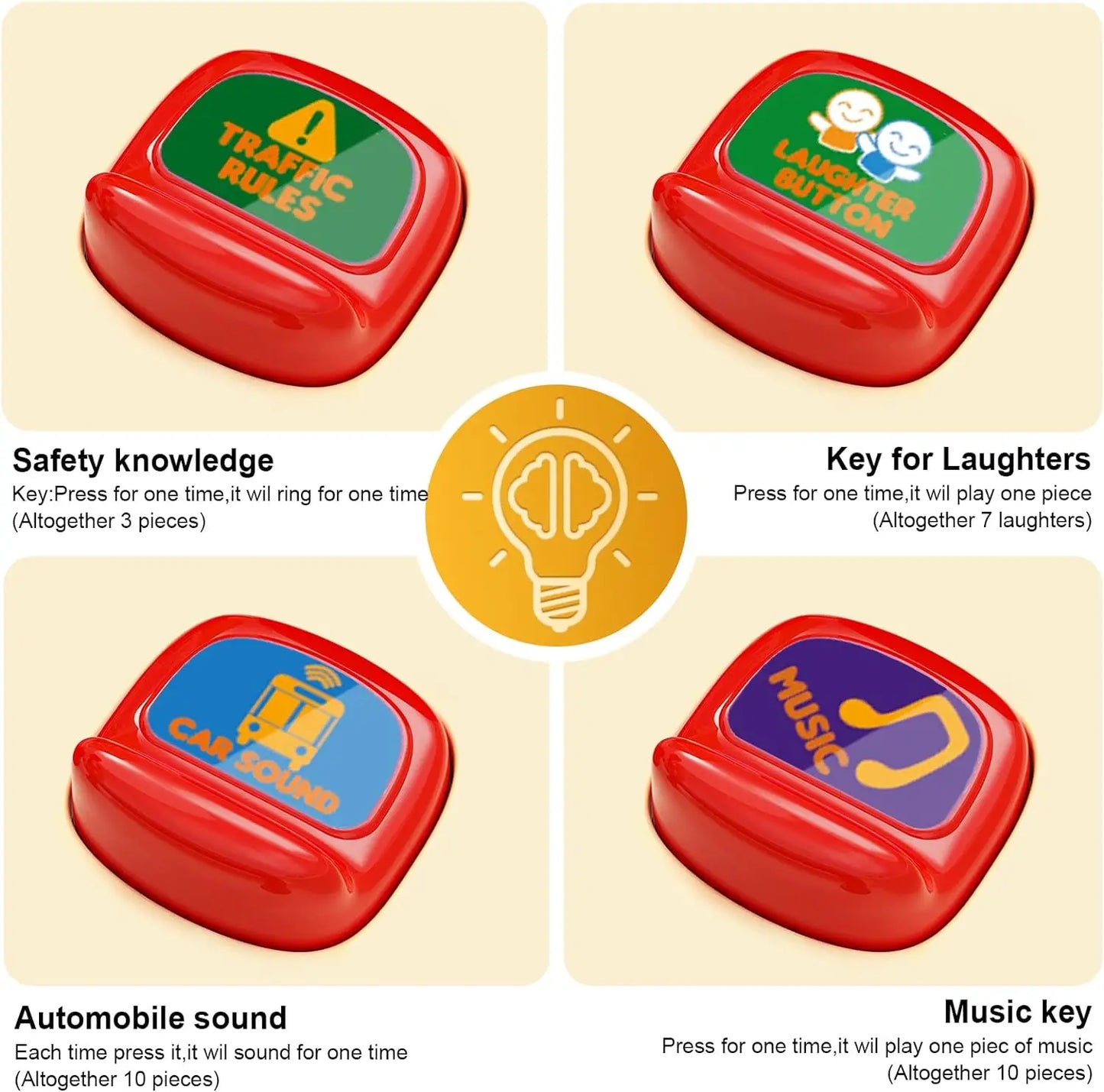 Toddlers Simulate School Bus Toy With Sound and Light, Education For 3-5 years