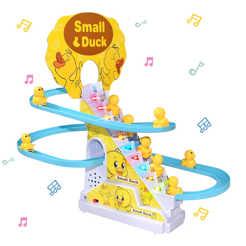 Climbing Stairs Track Toys Electric Duck DIY