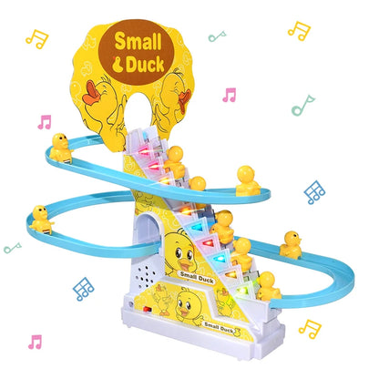 Climbing Stairs Track Toys Electric Duck DIY