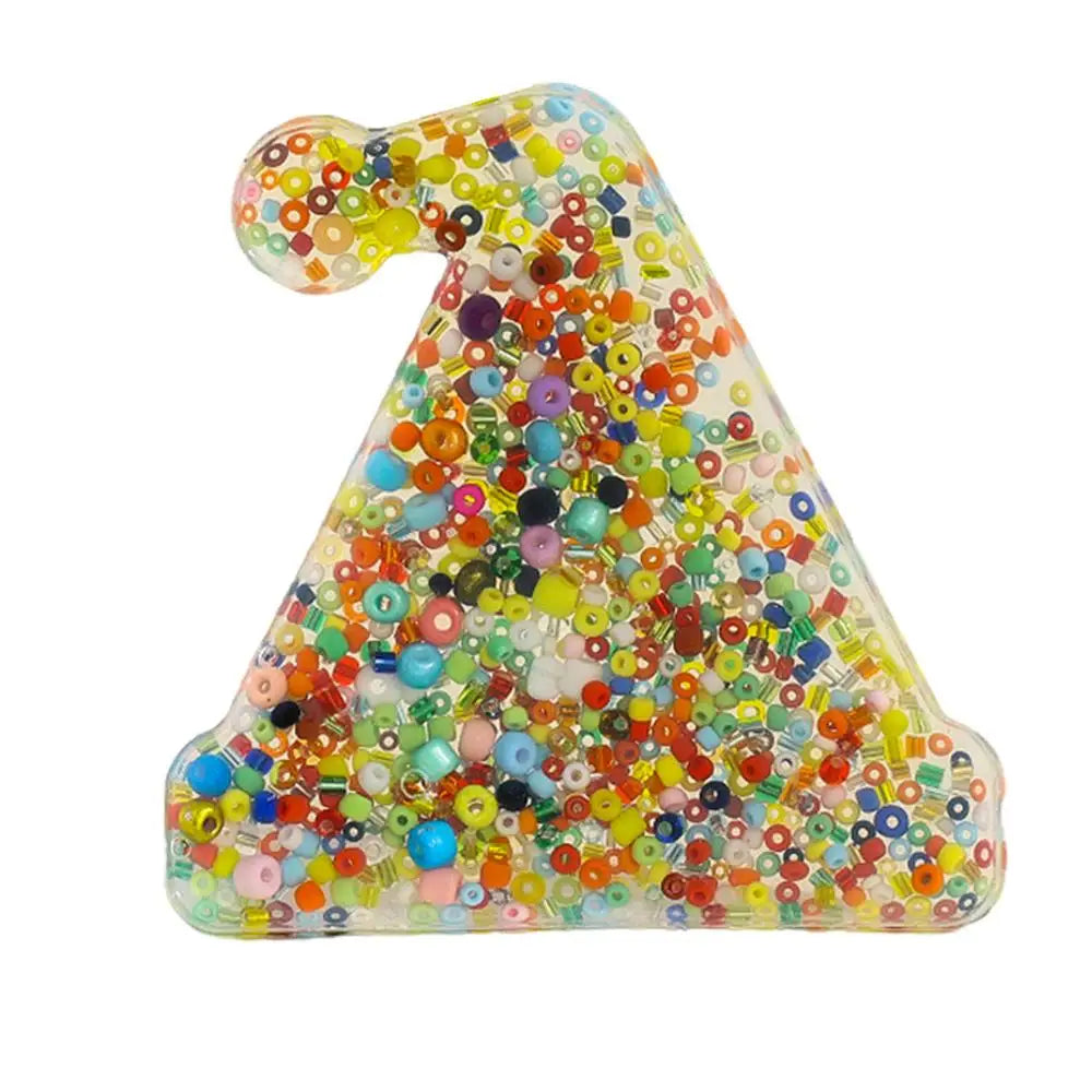 Ball Squeeze Toy Squeeze Fidget Bead Toys Portable Sensory Squeeze Ball Fidget Toys Squeeze Relief Toy For Girls Kids Boys