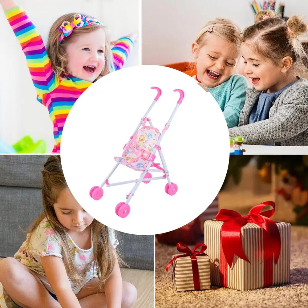Baby Doll Stroller toy with T-Shaped Belt