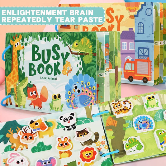 Montessori Baby Busy Book - educational toy