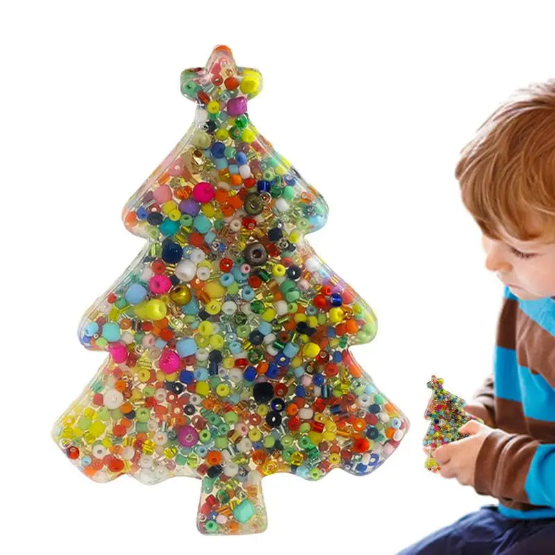 Ball Squeeze Toy Squeeze Fidget Bead Toys Portable Sensory Squeeze Ball Fidget Toys Squeeze Relief Toy For Girls Kids Boys