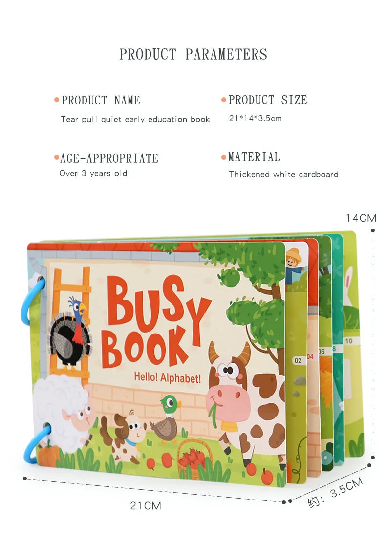 Montessori Baby Busy Book - educational toy