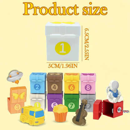 Montessori Farm Train Set for Toddlers Learning Counting, Matching & Sorting Fine Motor Skills,Preschool