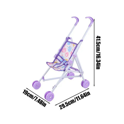Baby Doll Stroller toy with T-Shaped Belt