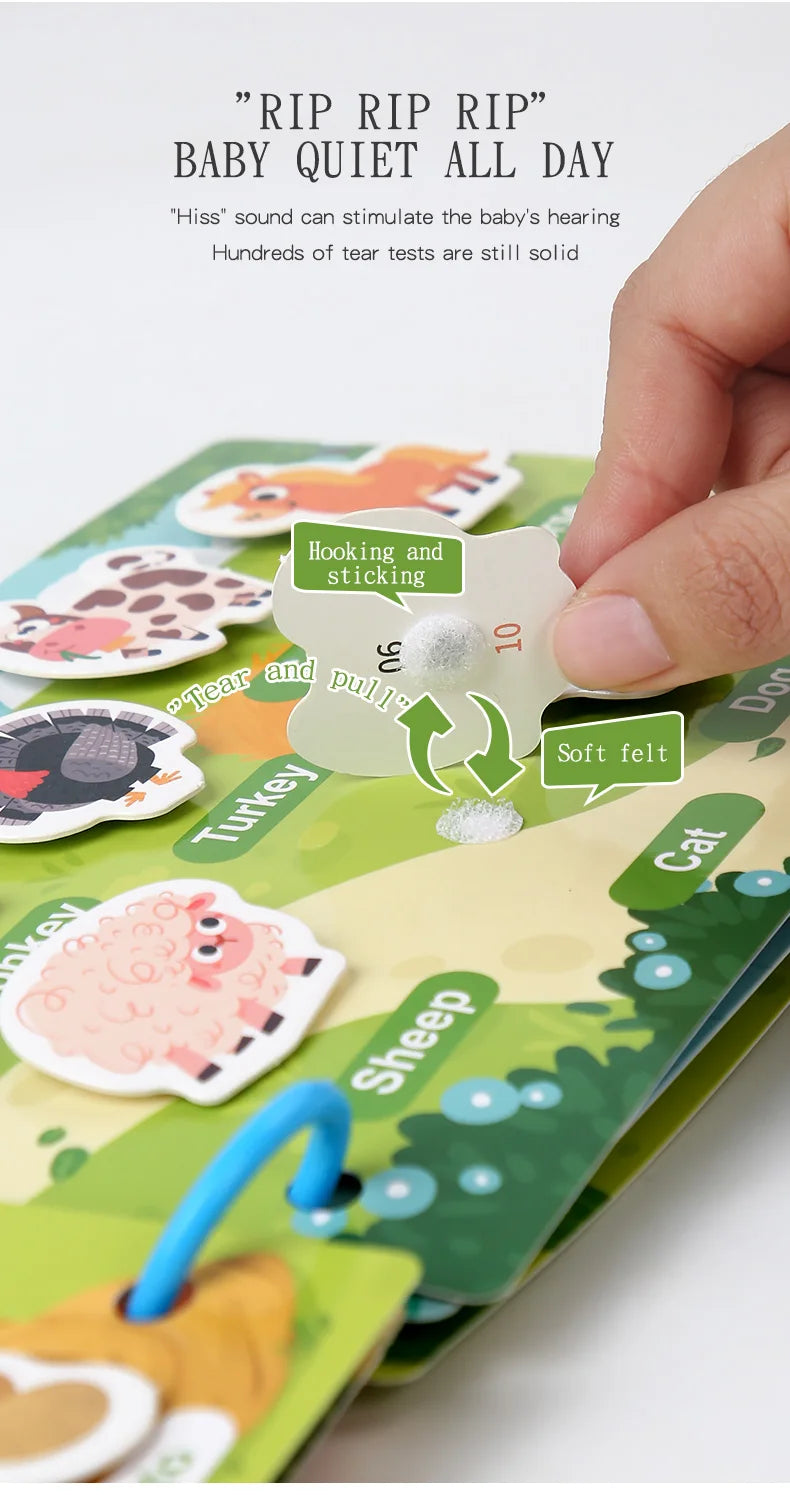 Montessori Baby Busy Book - educational toy