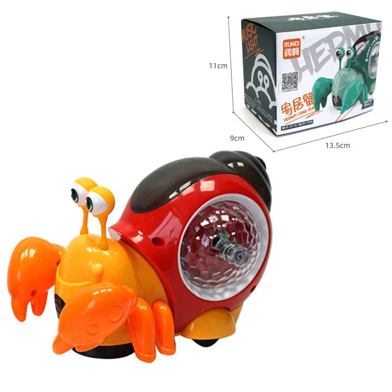 Crawling Crab Snail Baby Toy-  Educational Interactive Musical Light Toys