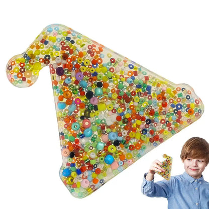 Ball Squeeze Toy Squeeze Fidget Bead Toys Portable Sensory Squeeze Ball Fidget Toys Squeeze Relief Toy For Girls Kids Boys