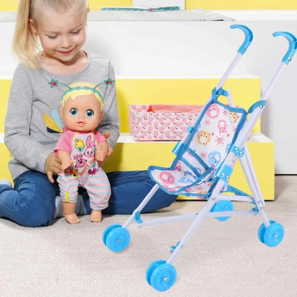 Baby Doll Stroller toy with T-Shaped Belt