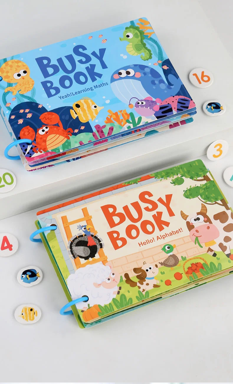 Montessori Baby Busy Book - educational toy