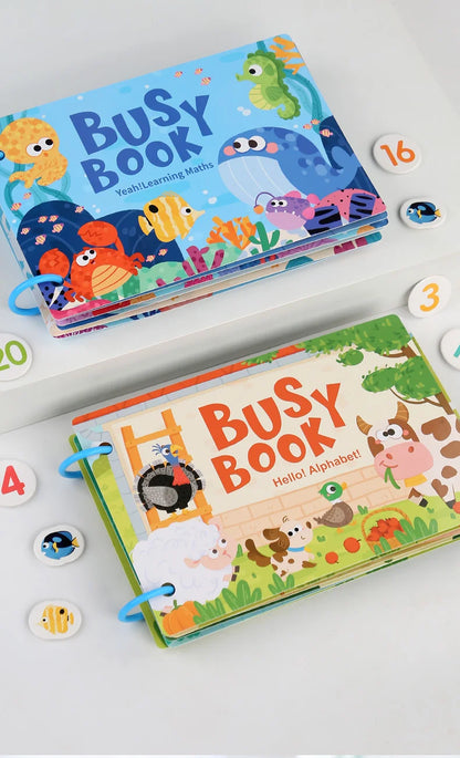 Montessori Baby Busy Book - educational toy