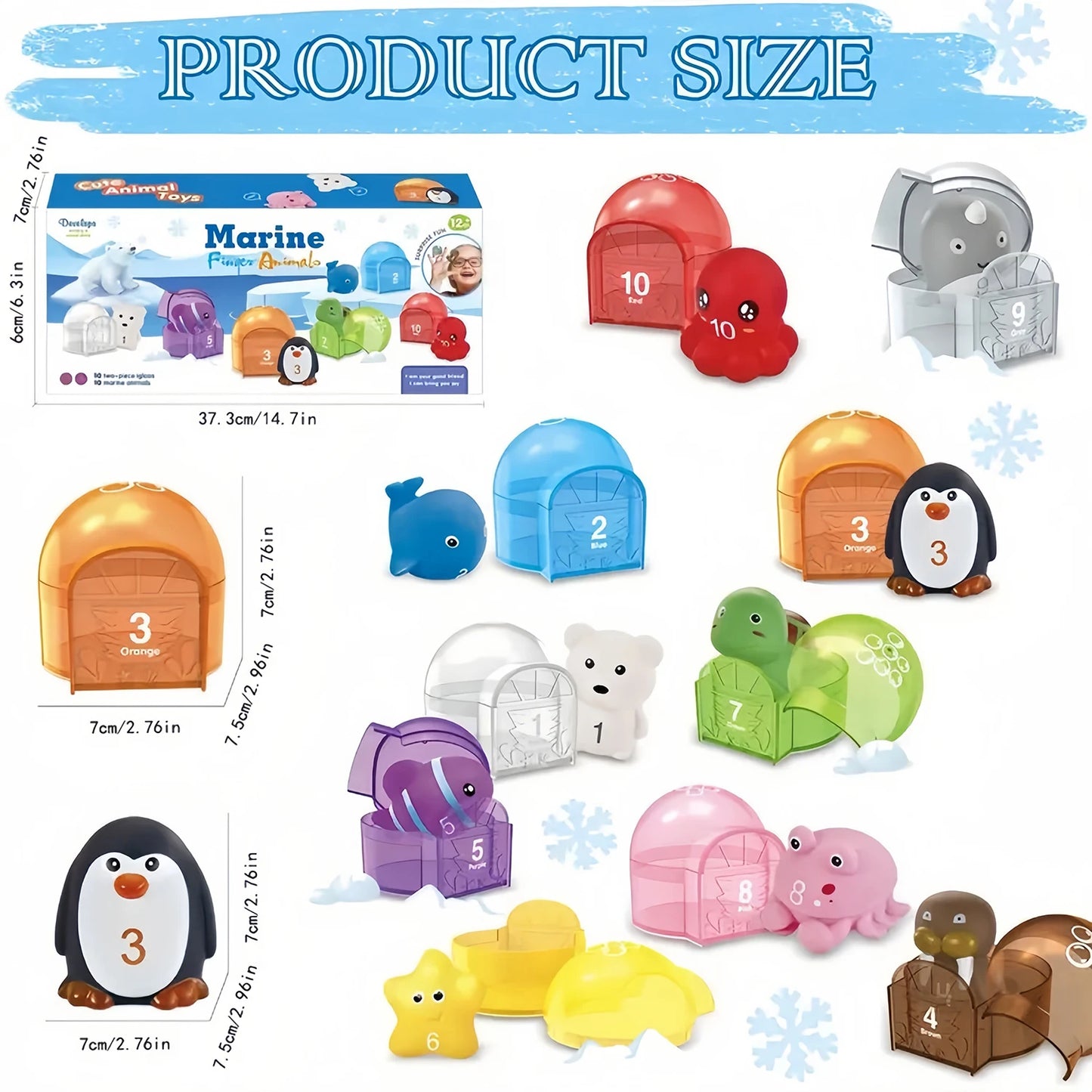 Montessori Farm Train Set for Toddlers Learning Counting, Matching & Sorting Fine Motor Skills,Preschool