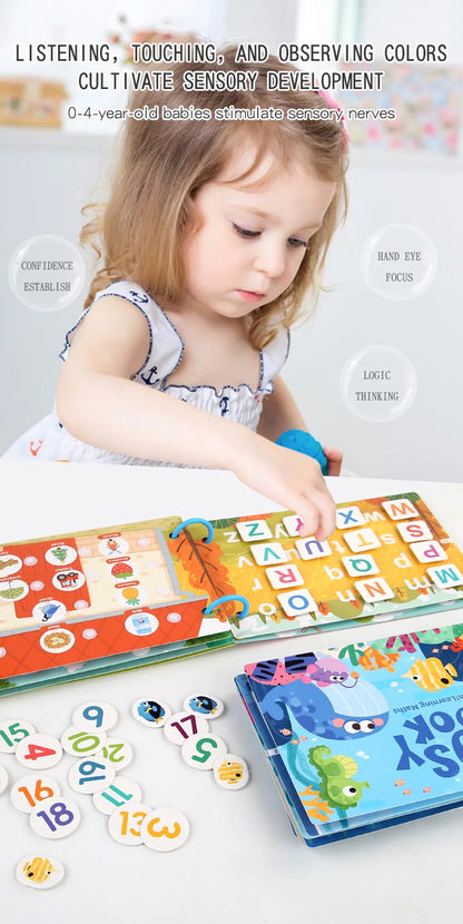 Montessori Baby Busy Book - educational toy
