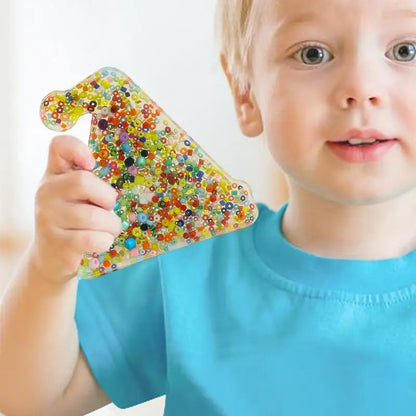 Ball Squeeze Toy Squeeze Fidget Bead Toys Portable Sensory Squeeze Ball Fidget Toys Squeeze Relief Toy For Girls Kids Boys