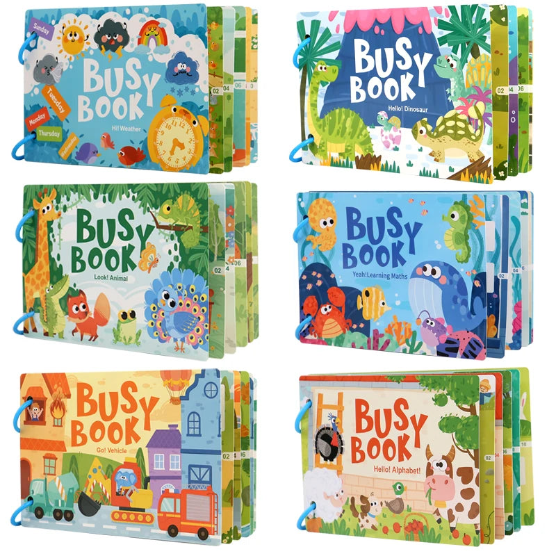 Montessori Baby Busy Book - educational toy