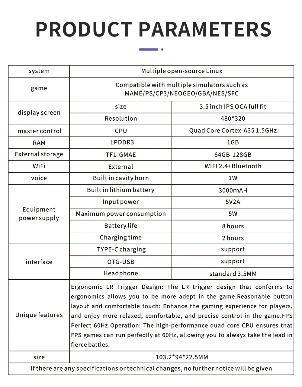 Powkiddy V10 Retro Handheld Game Console  Open Source 3d Simulators Gifts System Is Compatible Video Game Consoles BOY gifts