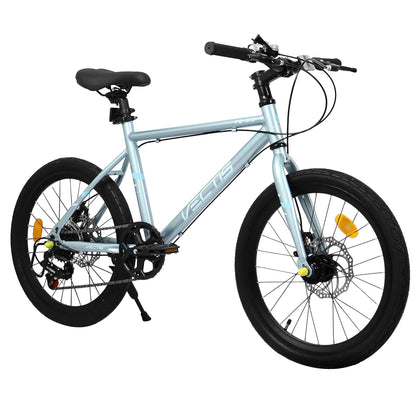 A20183 Kids Bike For 6-12 Years Old, 20 Inch Children's Bicycle For Boys Girls, 7-Speed Steel Frame, , Dual Disc Brakes, 20x1.75 Inch Tires Road Bike, 4 Color Options