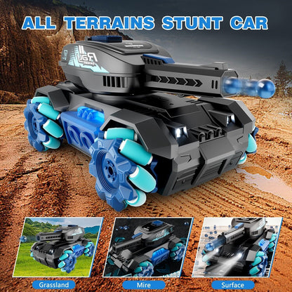 RC Tank, Four Wheel Drive Remote Control Car 2.4G Gesture Control, Water Bomb