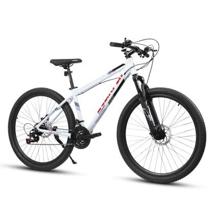 A27366 27 Inch Mountain Bike 21 Speed, Suspension Fork, Aluminum Frame Disc Brake, Mountain Biking For Both Men And Women.