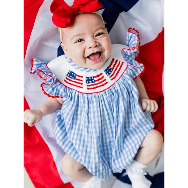 Baby Girls Independence Day Outfit 4th Of July